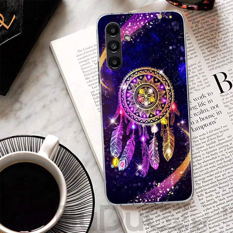 Retro Feather Dreamcatcher Phone Case For Samsung A17 A16 A26 A36 A56 A15 A14 A13 A55 A54 A53 A35 A34 A33 A25 A24 A23 A05S A04S