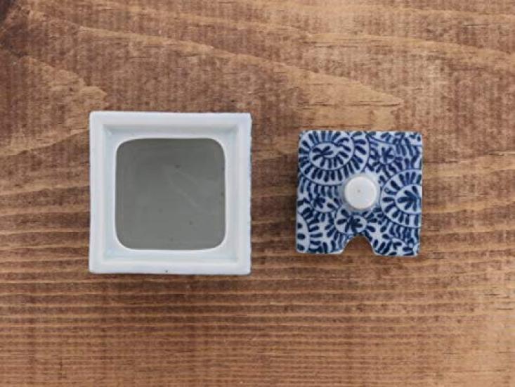 Tableware East Square Mustard Container with Octopus Arabesque Design sold (Spoon separately) or-015