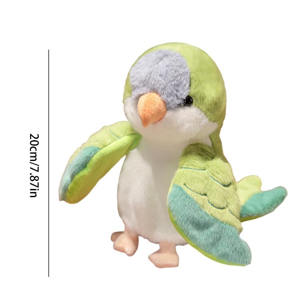 Parrot Plush Hand Puppets Lifelike Parrot Stuffed Animal Plush Role Play Interactive Toy for Storytelling Teaching hand Puppet