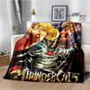 Thundercats Cartoon-Druckdecke, warme Decke für Kinder, T-Flansch-Decke, Heimreisedecke, Bettauskleidung, Geburtstagsgeschenk