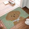Ins Kawaii Oil Painting Puppy Cartoon Gifts Floor Door Bathroom Kitchen Mat Anti-Slip Outdoor Doormat Garage Entrance Carpet Rug
