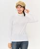 CHASECULT Women'S Basic Turtleneck T-Shirt - Ivory
