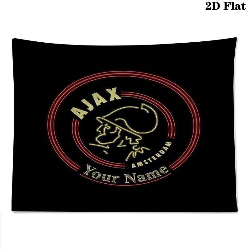AFC Ajax Custom Name Wall Tapestry Aesthetic Wall Hanging Printed Fabric Blanket Decorative Tapestries for Bedroom Living Room Home Decor