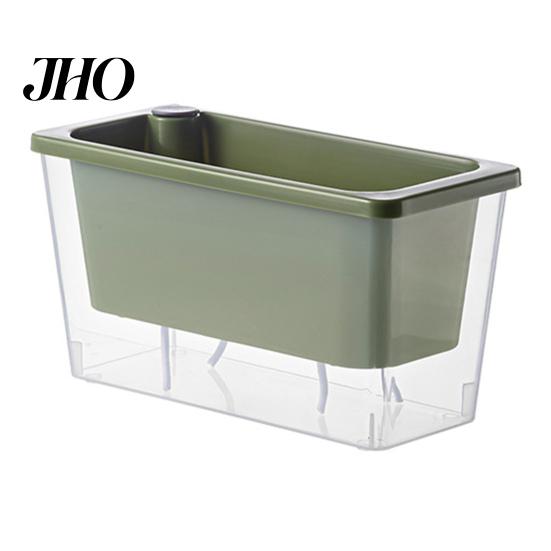 Indoor Garden Pot Self Watering Planter Plastic Flowerpot with Reservoir Easy Refill Plant Wick Ropes for Succulents Scallions Balcony Windowsill
