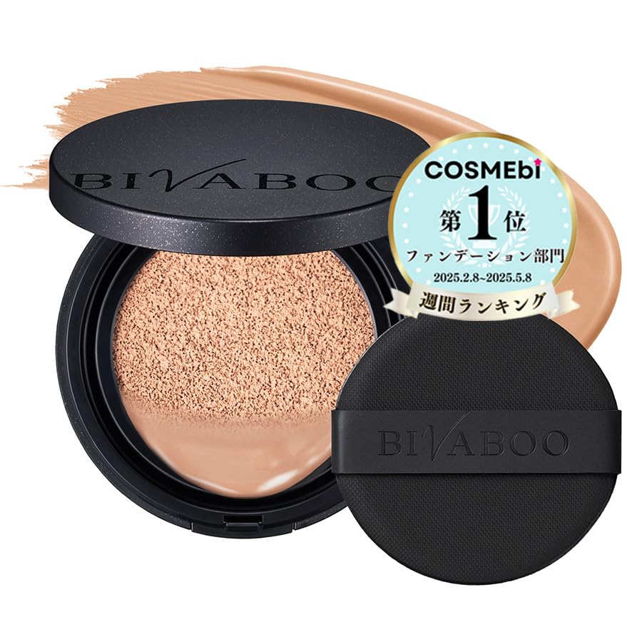 

BIVABOO Velvet Jewel Cushion (Medium 20) / For ages 30s, 40s, 50s, and 60s / Coverage / Moisturizing / Serum ingredients / Spot treatment / Ginza Step