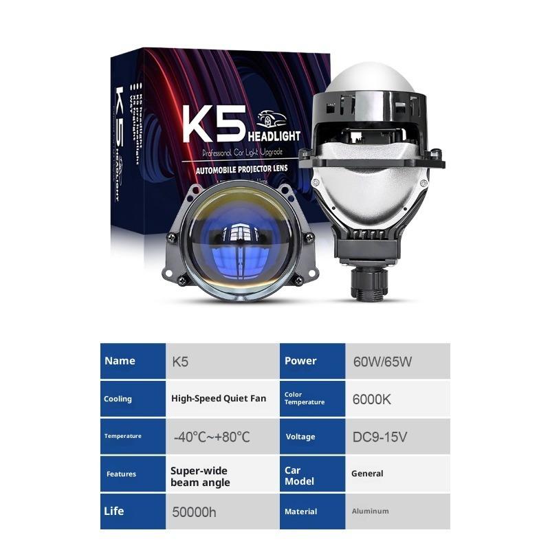 3 Inch Lentilă Dublă Putere Mare Efect Trei Lasere Nedistructiv Cupă Dublă Lampă H4 H7 Mașină Motocicletă Universal