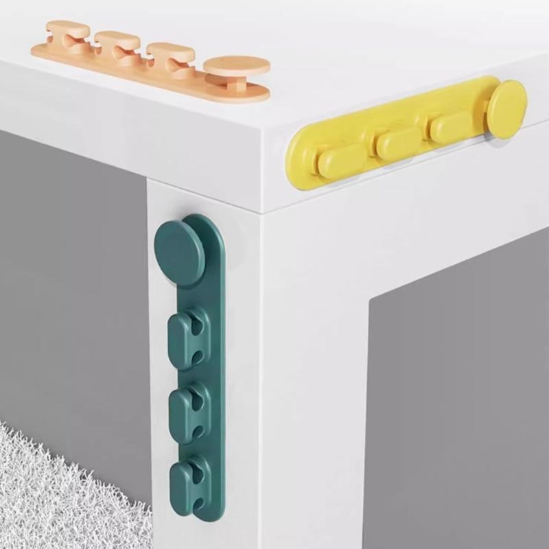 Multipurpose Adhesive Cable Management Clip For Under Desk Charging Station Durable Construction Wire Storage Clip