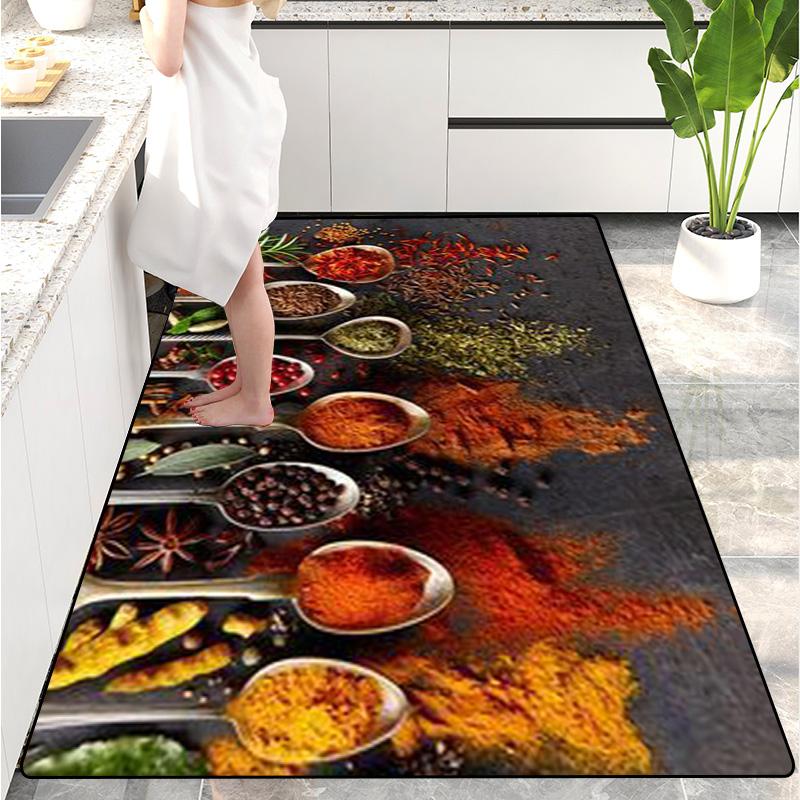 Modern Kitchen Mat Home Entrance Doormat Hallway Bedroom Living Room Decoration Floor Carpet Balcony Bathroom Long Rug