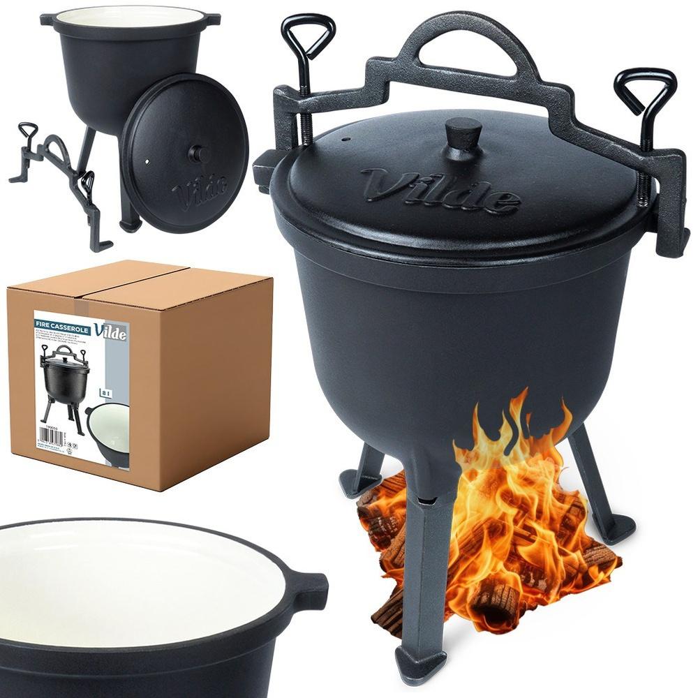 Cast Iron Cauldron On Legs with Lid CAST LINE 4 L
