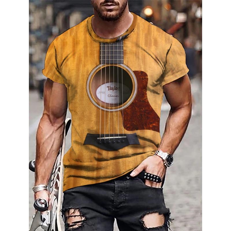 

Мужская 3D Модная Летняя Футболка с Коротким Рукавом и Простым Круглым Вырезом, Уличный Стиль 6XL