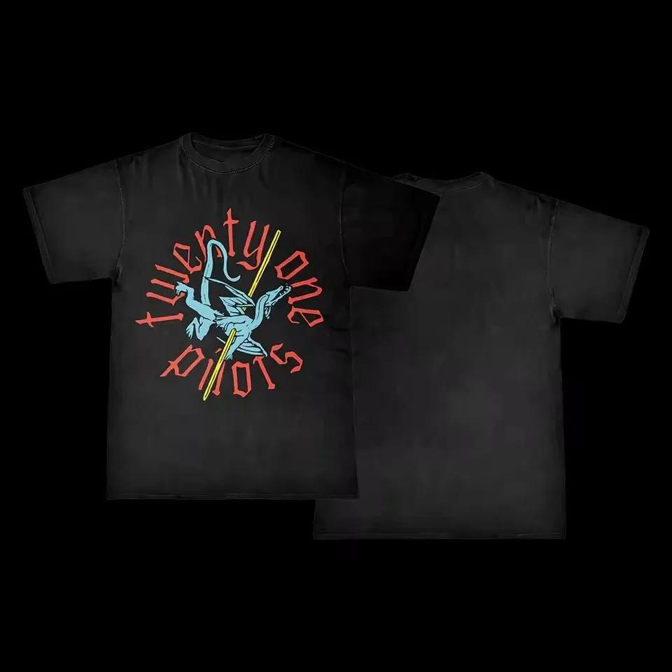 2026 Twenty One Pilots Vintage Washed New Arrival Unisex Clothes Tee Shirt Homme Graphic T-Shirts Unisex Tshirt for Unisex Ropa Hombre
