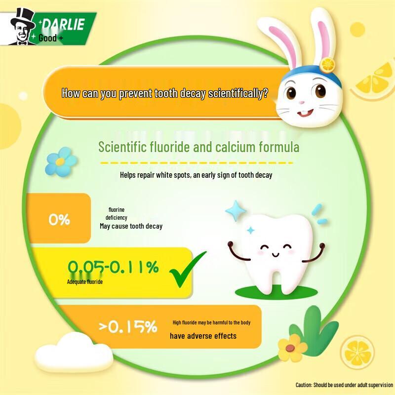 DARLIE Baby Rabbit Kids Fluoride Toothpaste