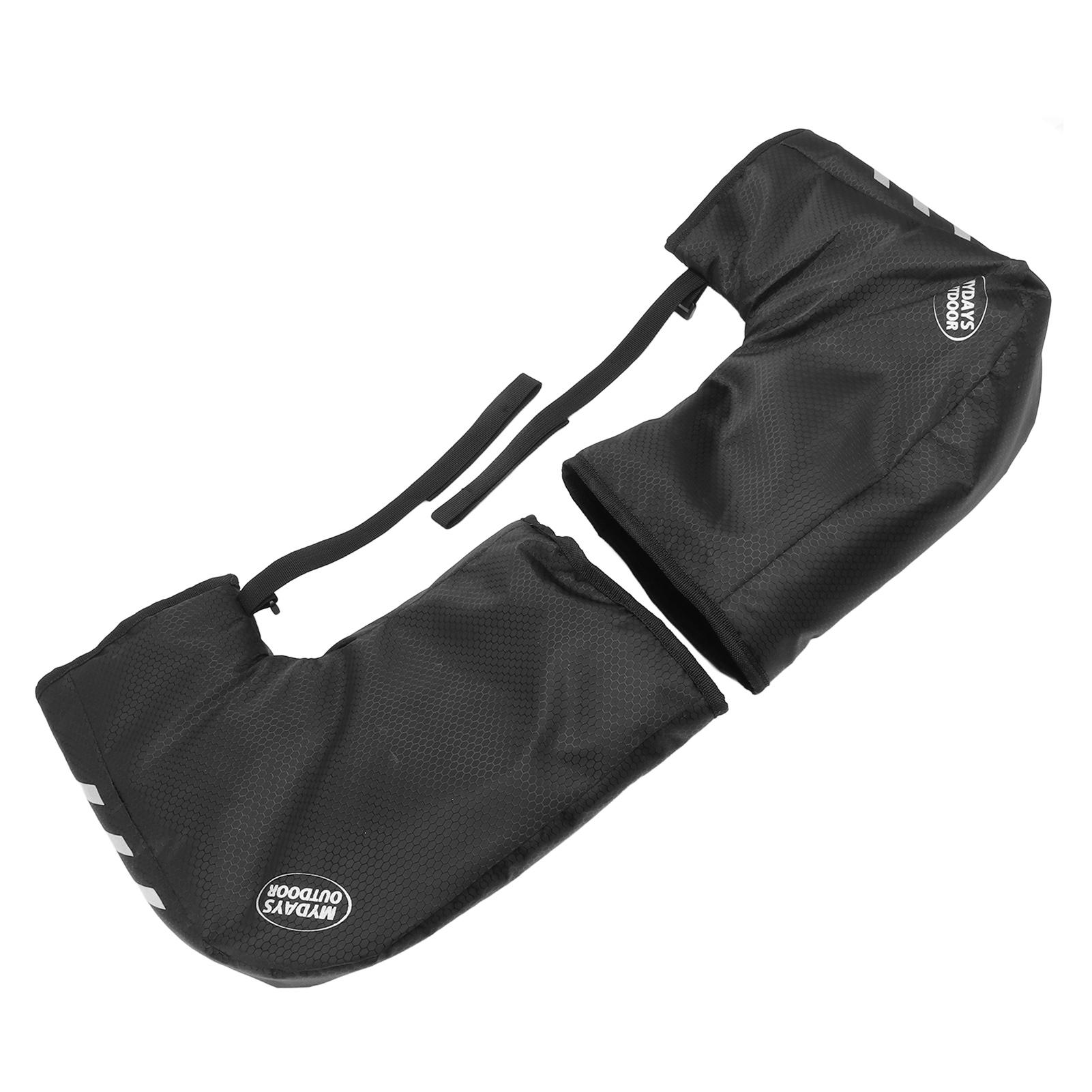 One Pair Bike Handlebar Gloves Waterproof Reflective Bike Handlebar Hand Protector for Winter Cycling
