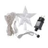 9X3M Outdoor Christmas Star String Light 288LED Lighted Waterfall Tree Hanging Garland Light with Topper Star Fairy Light