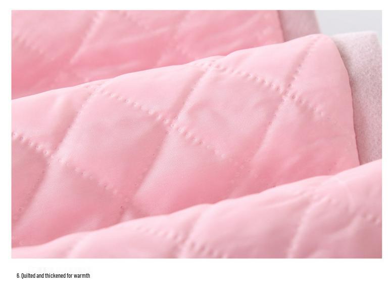 Girls' Autumn/Winter Double-Faced Wool Coat – Korean Style Fashionable Thickened Outerwear for Older Kids