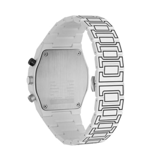 Authorized Distributor [D1 MILANO] D1 Milano Men's Watch [POLYCARBON] Polychrono White Sketch 40.5mm PHBJ13