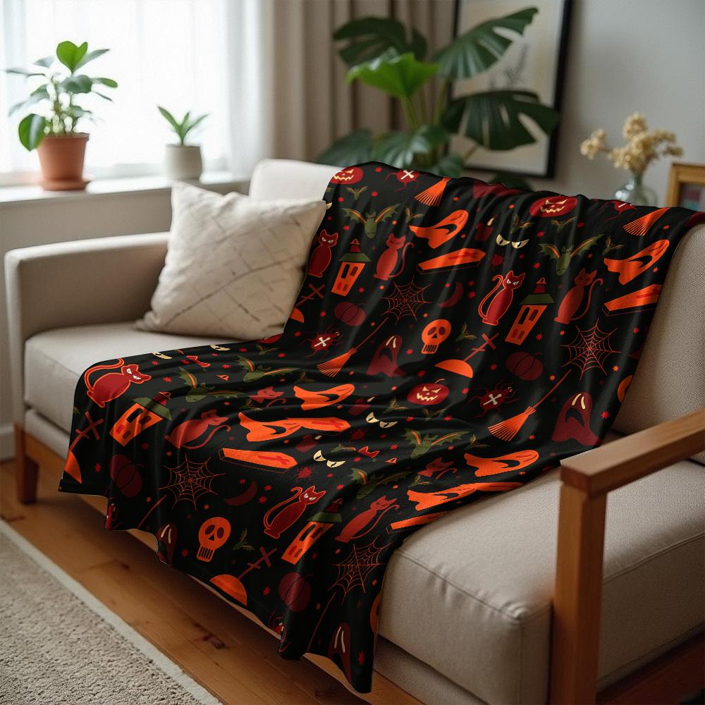 Vintage Peony Wavy Stripe Anime Cartoon Flannel Blanket Soft Warm Throw for Bedroom Sofa Car Kids Holiday Gift