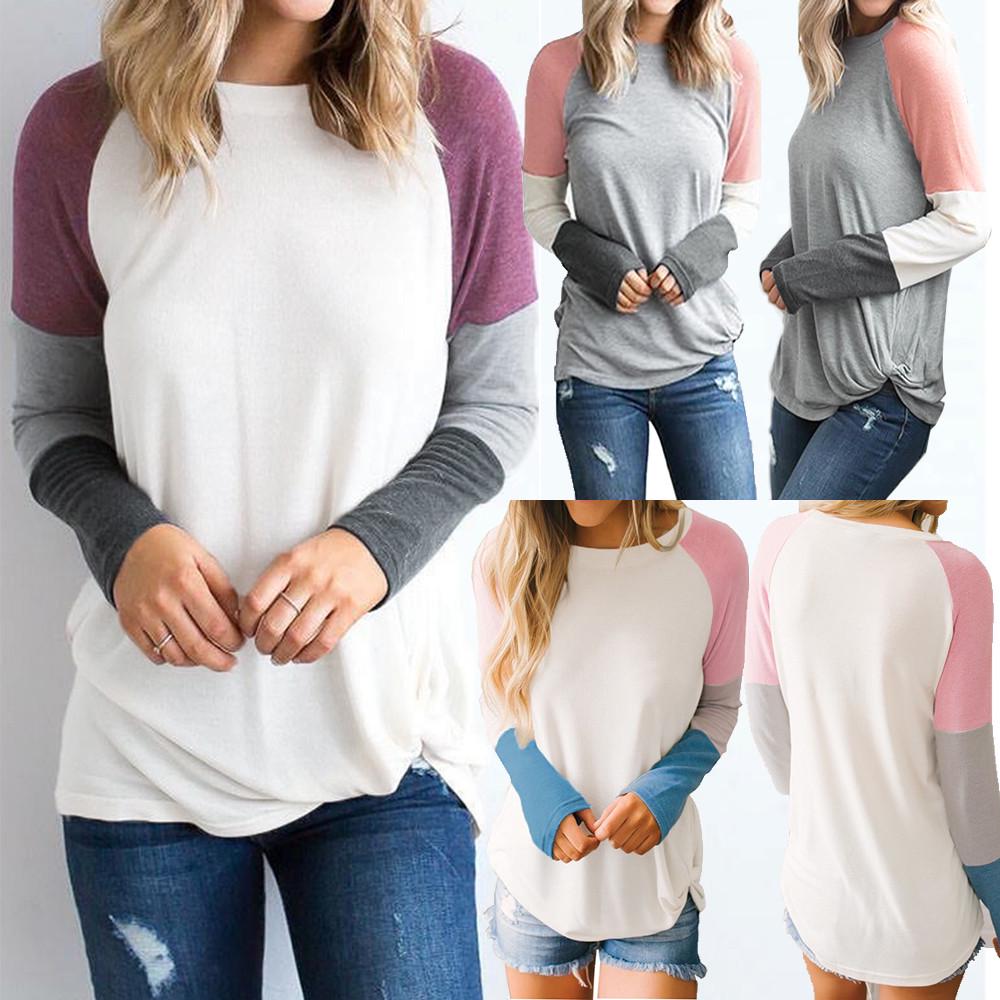 

Womens Long Sleeve Tie Pullover Ladies Casual Tops Holiday Sweatshirt Blouse