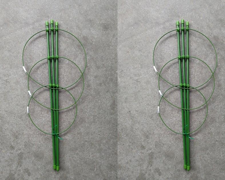 

2 шт. Клетка для томатов для поддержки садовых растений, обновленный комплект решетчатой ​​рамы для растений 45 см