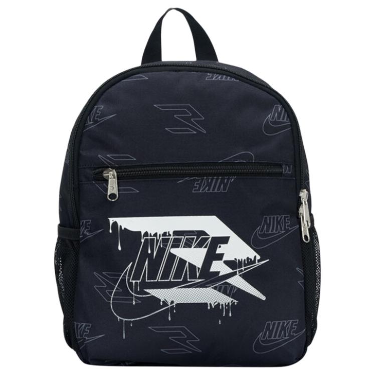 Nike 11L Logo Zipper Closure Polyester Medium Backpack Kids backpack Black N32533092PS-002 Black