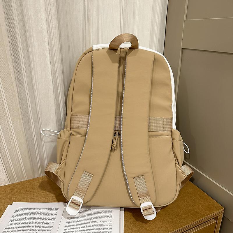 Letter Printed Backpack Women's Lightweight Schoolbag for Primary School Students Large Capacity Campus Backpack