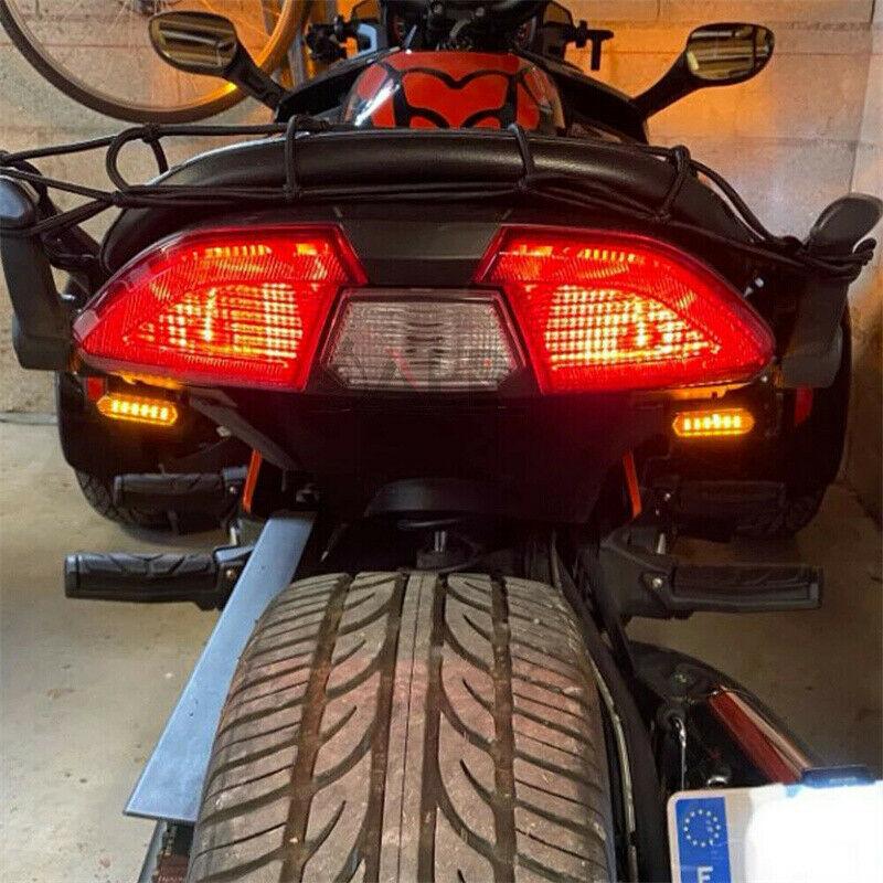 2pcs Motorcycle Turn Signals Handlebar Light For Harley Davidson Sportster 1200 883 Running Lights Mini Lamp Car Accessories