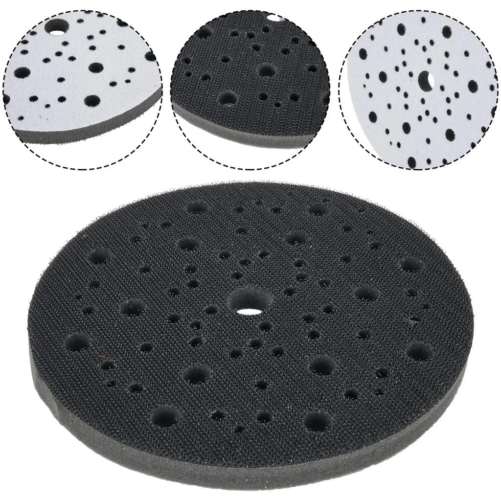 Sanding Discs Polishing Pad Interface Pads 6"/150mm 70 Holes Abrasive Black Grinding Power Tools High Quality