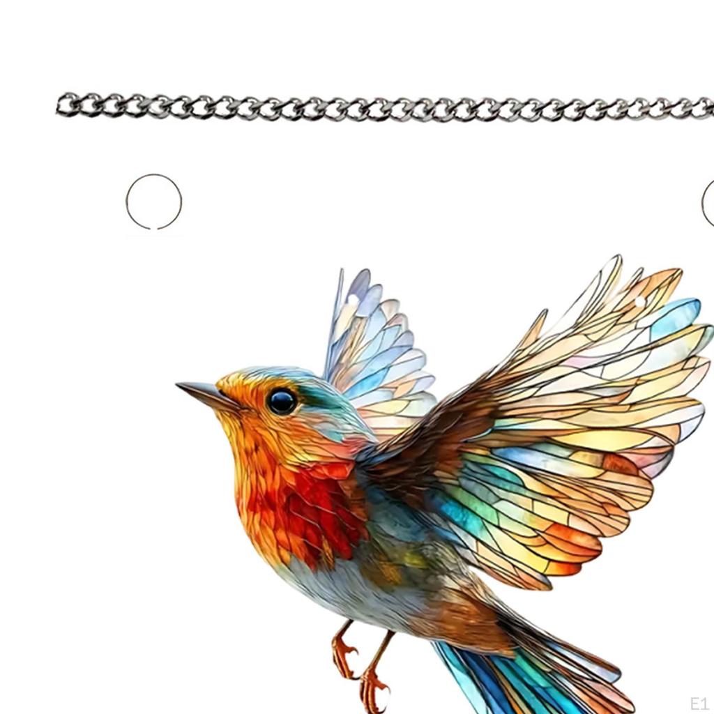 Acrylfarbe, Fensterhänger, Dekorativ, Multifunktionales 2D-Lichtobjekt für Vogelliebhaber, Schrank