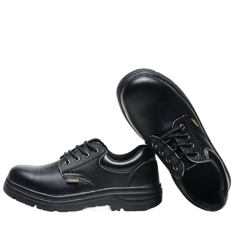 Labor Insurance Shoes Embossed Cowhide Steel Baotou Anti-smashing Work Shoes Anti-piercing Welder Shoes