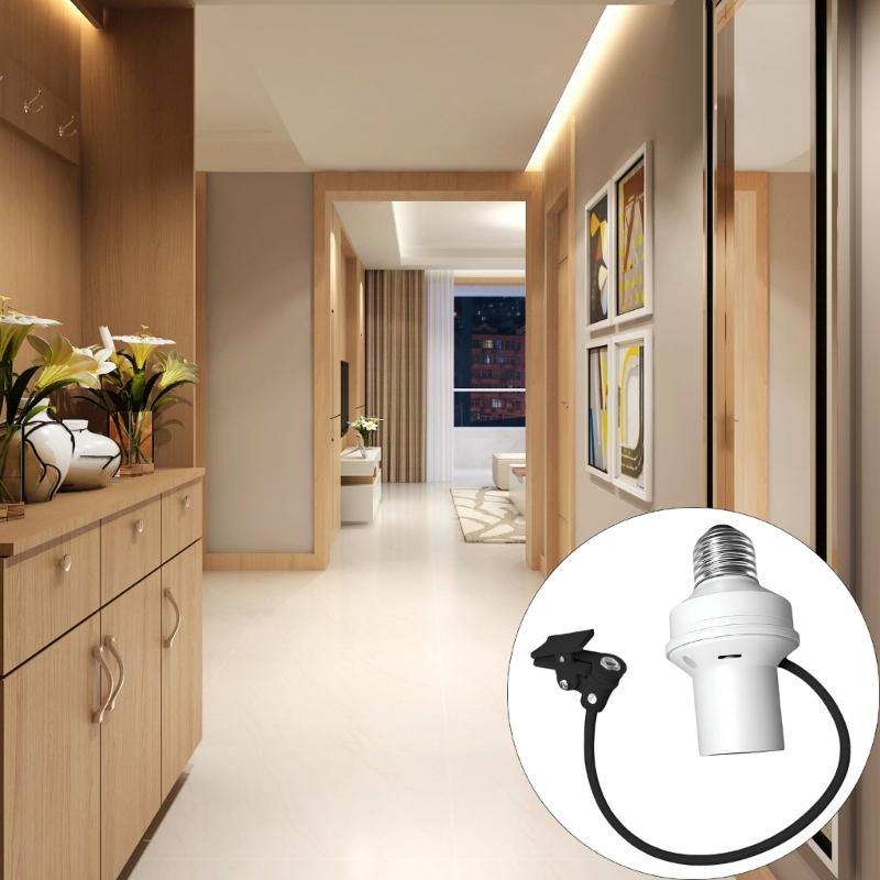 Automatic Sensing E27 Socket Feature Angle Adjustment Dimmable Function AC 220V 240V Universal Lamp Socket for Home Use