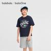 Balabala Boys' Short-Sleeved T-Shirt and Shorts Set