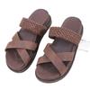 Summer Women Sandals Sexy Open Toe Broad Band Crossover Slip-On Thick Platform Shoes Casual Flat Slippers Big Size 43