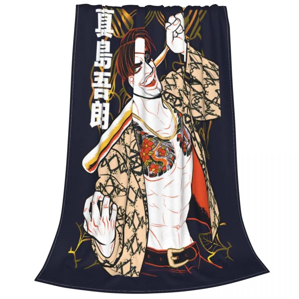 

Одеяло Mad Dog Of Shimano, бархатное одеяло Yakuza, японский дракон, гангстер, видеоигра, легкие тонкие пледы для домашнего дивана, коврик для кровати 75x100cm