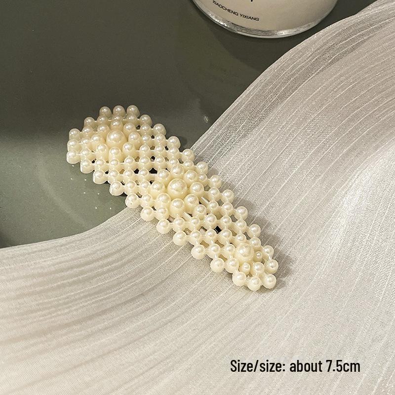 Korean Pearl Hairpin - Trendy Side Clip for Women and Girls