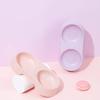 1pc Pet Bowl Round Double Fashionable Simple and Easy To Clean Macaron Color Pet Food Bowl Universal Cat and Dog Pet Supplies