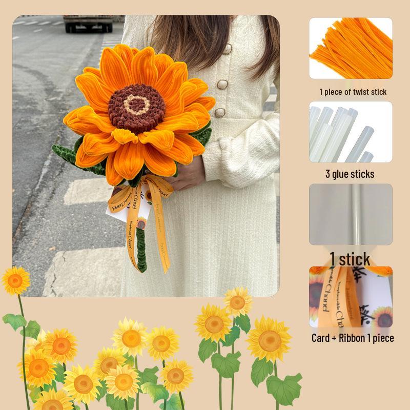 Creative Sunflower Bouquet Kit for Teacher's Day or 18th Birthday Celebration