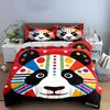 Colorful Panda Design Gift Set Multiple Sizes Kid'S And Adults' Bedroom Exquisite 3Pc Bedding Set, Gift