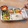 Stainless Steel 6-Compartment Lunch Tray