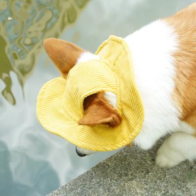 Shang Haustier Fischerhut offene Ohren Sonnenschutz Hundehut kleiner Hund Corgi Teddy Sonnenschutz Cowboyhut