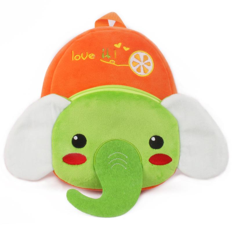 3D Fashion Children School Bags Cartoon Print Plush Kids Backpack Kindergarten Boys And Girls School Bags Mini Backpack Book Bag