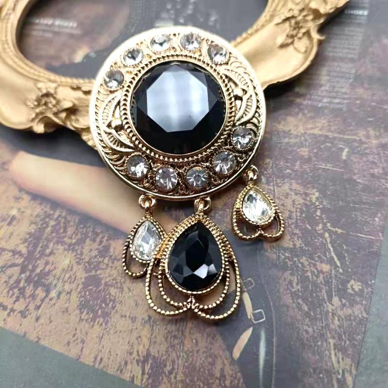 

Популярная брошь в стиле ретро с атмосферной каплей воды, универсальная модная брошь