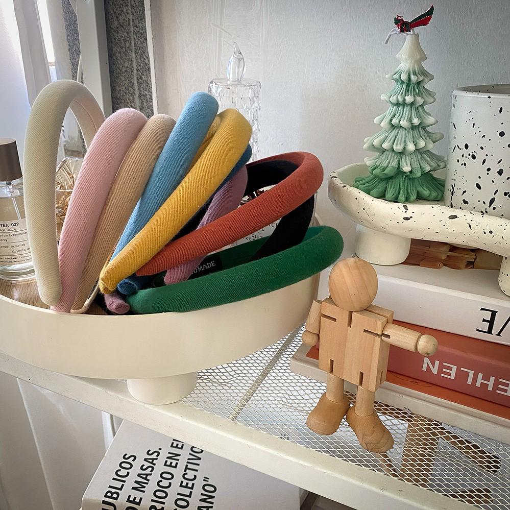 Non-Slip, Cloth-Wrapped Headband for Girls – Comfortable & Secure Hair Organizer, Student-Friendly Design