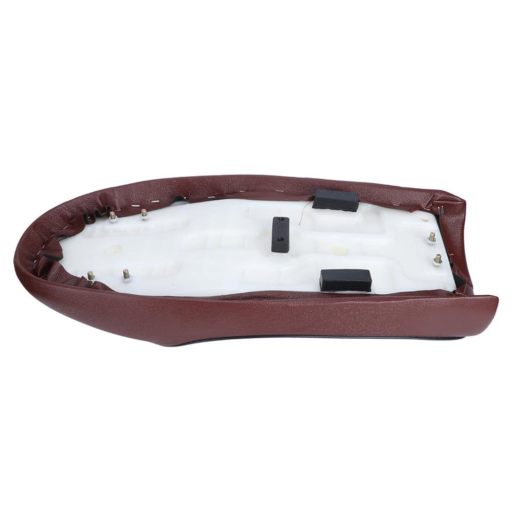 Cafe Racer Sitz Motorradsitz Motorrad PU-Leder Vintage Cafe Racer Umbau Sitz Flaches Sattelkissen für CG125 GN CG CB400SS