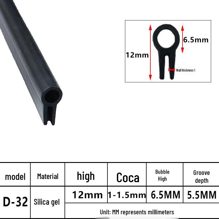 U-Shaped Waterproof Anti-Collision Dustproof Electrical Cabinet Rubber Seal