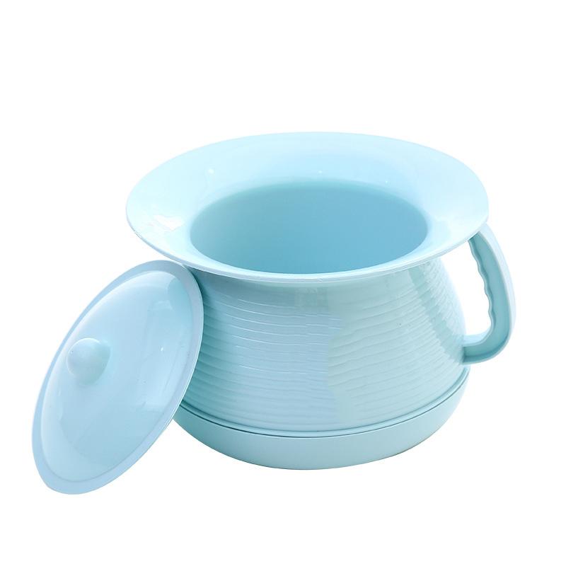 Thickened Hand-Held Lid Potty Children's Plastic Toilet Chair Sanitary Spittoon Portable Removable Toilet Baby Night Pot
