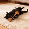 Natural Catnip Toy Interactive Chewing Catnip Fish Bone For Indoor Cats, Catnip Molar Toy Cats Wooden Tooth Cleaning Chew Sticks