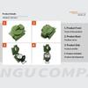 Waterproof High Precision Portable Compass Outdoor Gadget Sports Hiking Mountaineering Professional Metal Sight