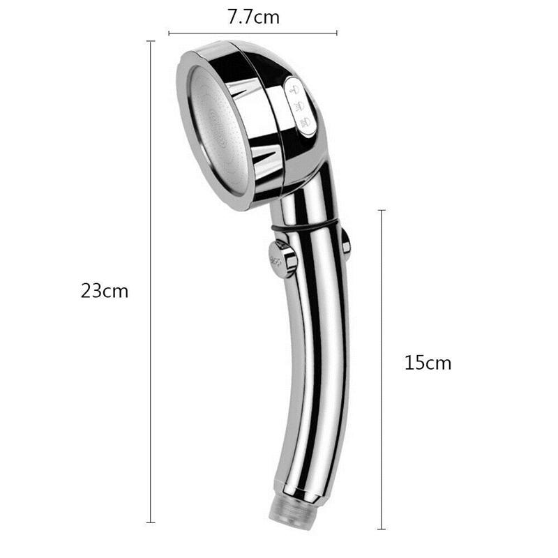 1PCS Portable 3 Modes 360° 3 In 1 Adjustable Universal Water Saving Hand Shower High Pressure Head Shower