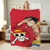 Luffy'S Straw Hat Pirates Pattern Flannel Blanket Soft Comfortable Throw Blanket For Camping Travel Home Decor Christmas Gift