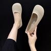 Fashion Casual Woman Shoe Tennis Female Soft Round Toe Knitting Flats Ladies' Footwear Slip-on Breathable Comfortable Dress Slip On Rubb